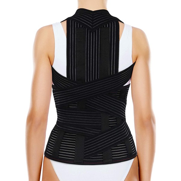 ORTONYX Full Back Support Brace with Removable Dorso-Lumbar Pad -