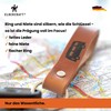 ELBERCRAFT Keyring Leather Motorhome - Gift Camping & Caravan |