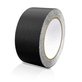 ShiningUU Rubber Grip Tape Anti-Slip Strong Anti Slip Grip Tape | Golf Grip Tape & Cricket Bat Tapes for Enhanced Safety & Comfort | Ideal for Tools, Bikes, DIY | Black, 2.5cm x 5m