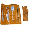Hand Forged Viking Cutlery Set Knife Knives Black Silverware Set
