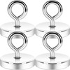 Neosmuk Magnetic Eyeblot Hooks, 120lb Heavy Duty Extra Strong Large