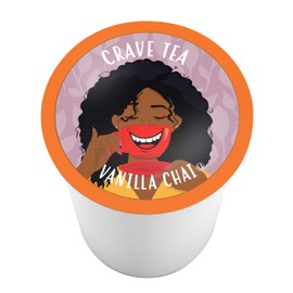 Crave Beverages Tea Pods, Vanilla Chai for Keurig K Cup Brewers, 40 Count
