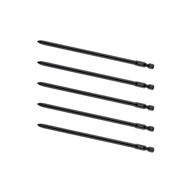 5 x Rennie Tools 160mm Long PH2 Compatible with Senco