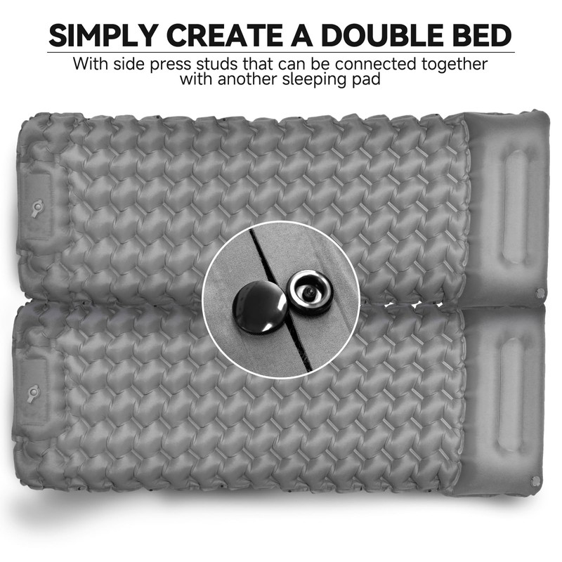 Camping Sleeping Pad 4" Extra Thick Ultralight Inflatable Sleeping Pad