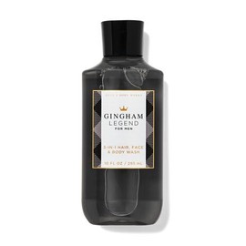 Generic Bath & Body Gingham Legend for Men 3-in-1 Hair, Face & Body Wash, 10 fl. oz. / 295 mL (Packaging Style May Vary)