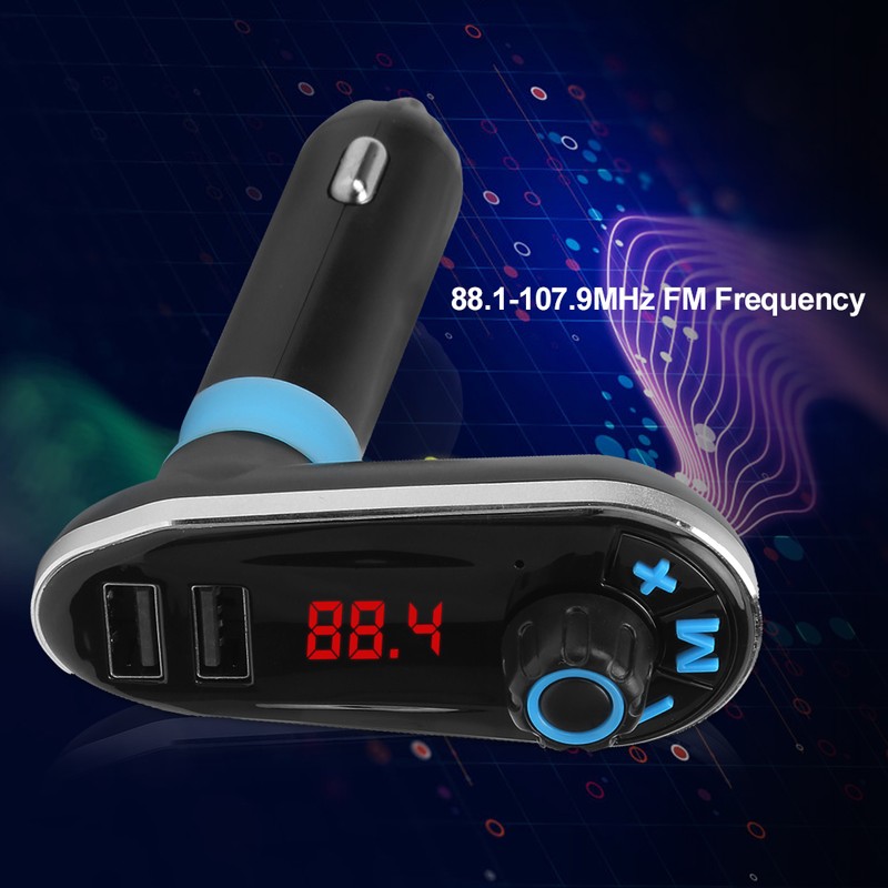 Dual USB Car Wireless MP3 Audio Player Hands Free Calls
