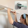 WJUAN 2 Pcs Adjustable Glass Shelf Bracket, for Wooden/Glass Shelf