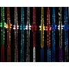 2 Pk Foil Garland Flower - Christmas Hanging Decoration Wall