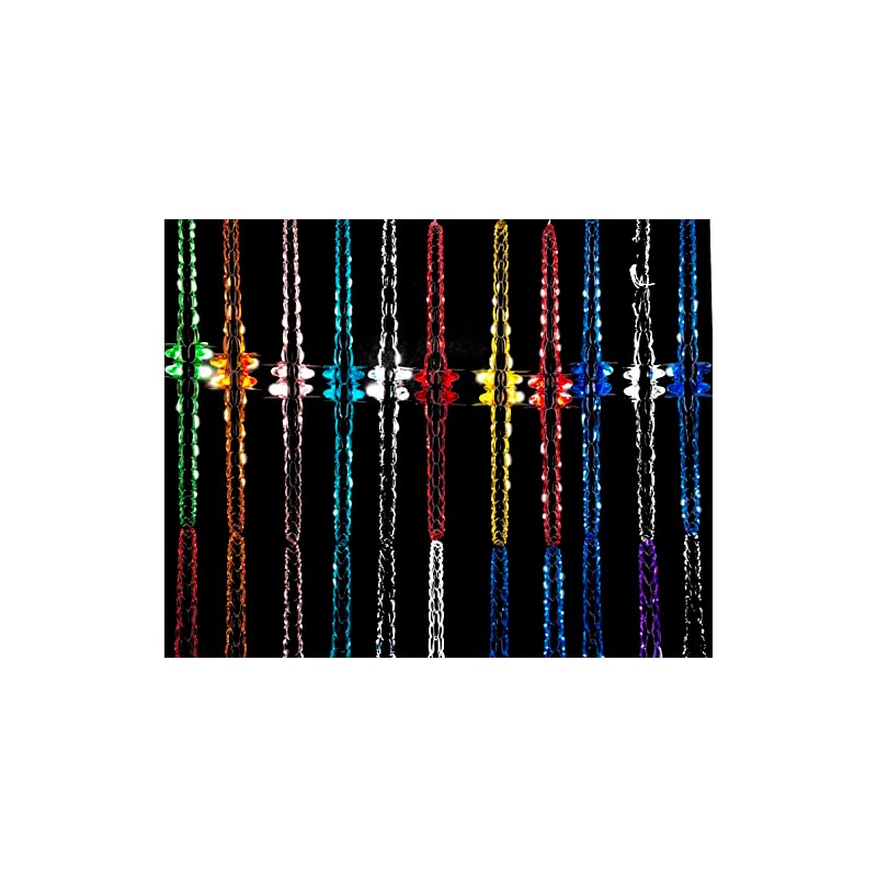 2 Pk Foil Garland Flower - Christmas Hanging Decoration Wall