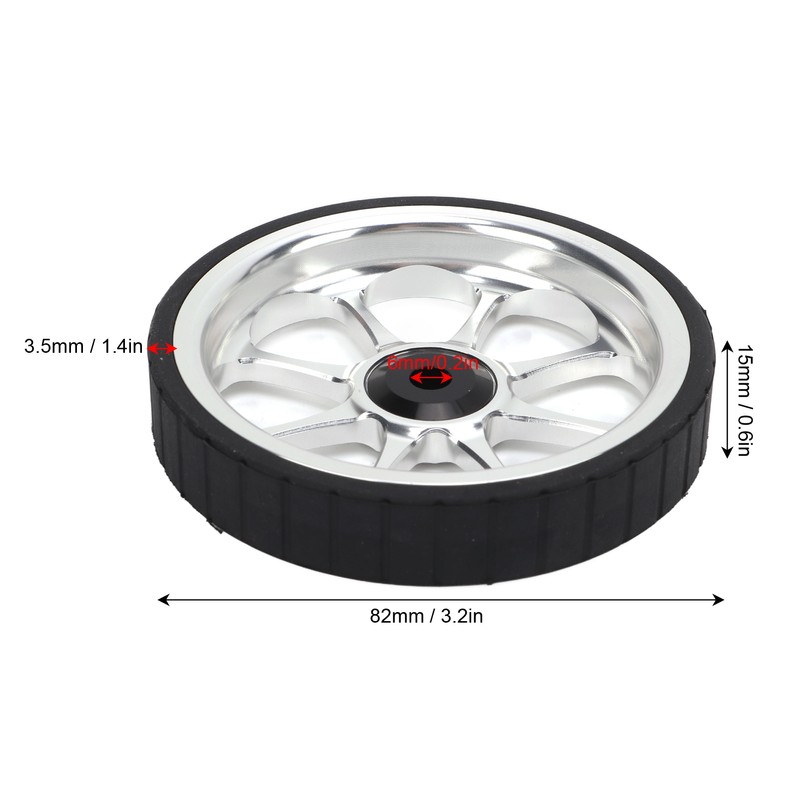 Aluminum Alloy Folding Bike Easy Wheel 82mm Widened Bearing Easy