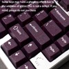 162 Keys Vior Purple Keycaps Cherry Profile Doubleshot Keycaps Set