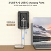 JcBlaon Outlet Extender Surge Protector - 6 Outlet Splitter with