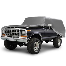 CarCovers Weatherproof SUV Cover & Warranty Compatible with Ford 1980-1986 Bronco 3rd Gen- Outdoor Cover Theft Cable Lock SUV Accessories Better Than Waterproof