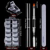 Dual Nail Forms Set, 120pcs Dual Forms Nails with 10pcs
