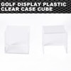 CNNELL Golf Ball Display Plastic Clear Case Cube Square Stackable