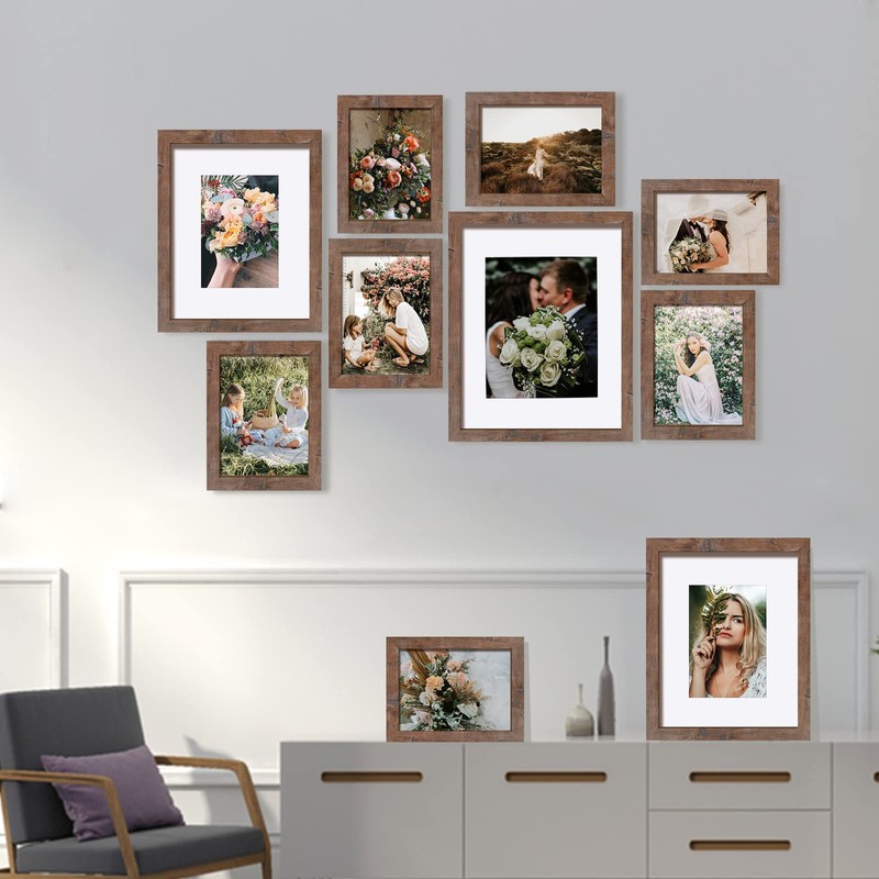 SESEAT Picture Frames Collage, Gallery Wall Frame Set with 11x14