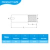 sourcing map 8Pcs M3 x 12mm Slotted Cylindrical Pin 304