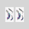 Oottati 2 Sheets Small Tiny Hand Temporary Tattoo Stickers Colorful