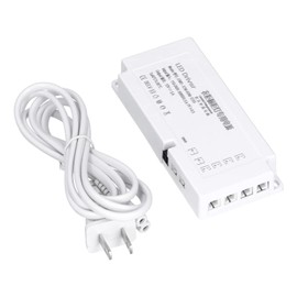 Eujgoov LED Cabinet Light Power Supply EWD-12W-60W-1205 6‑Bit Jump Wire Power Supply Electric LED Driver US Plug