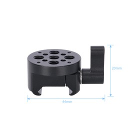 NICEYRIG NATO Clamp 1/4"-20 ARRI Positioning Screw Hole for COLBOR CL100X/CL60 CL60R Shooting Light Connectable Camera Accessories -632