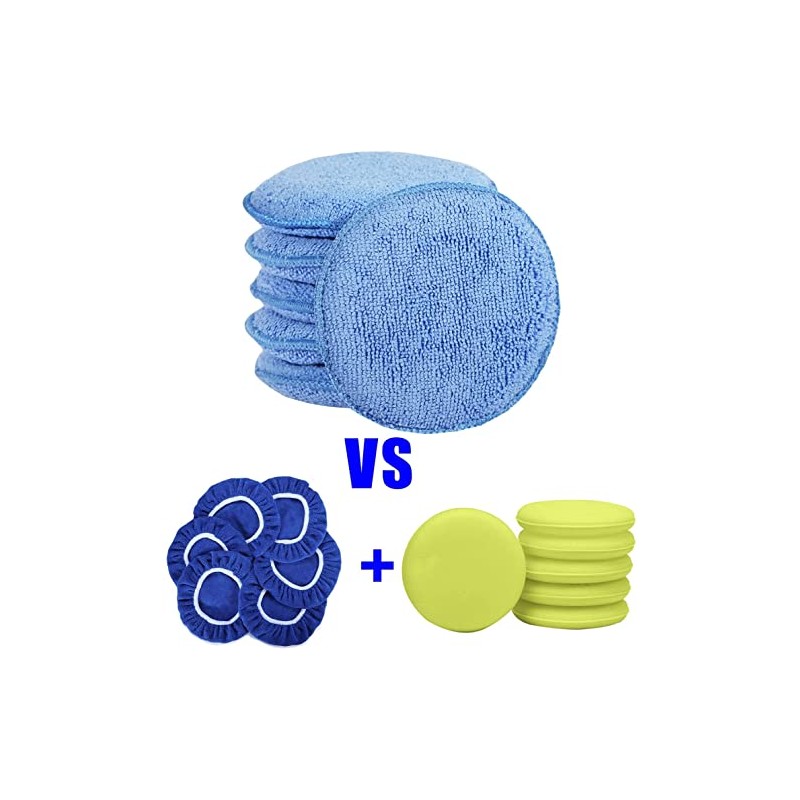 FONAROLL Microfiber Wax Applicator Pads - 6 Pack