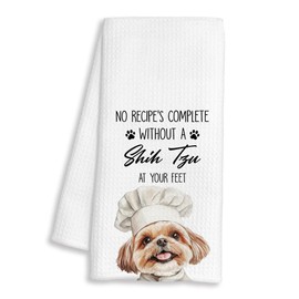 BAYOGITA Shih Tzu Gifts Kitchen Towels Decorative, Shih Tzu Gifts for Women Dish Tea Towels for Kitchen Drying, Dog Mom Pet Lovers Hand Towels for Bathroom Decor, 16x24 Inch