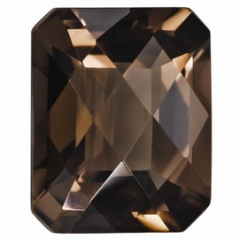 Sonia Jewels Brown Smoky Quartz, 8X6MM OCT Checkerboard,