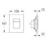 GROHE Skate Cosmopolitan Flush Plate for Concealed Gd2 Cisterns, Water-Saving,