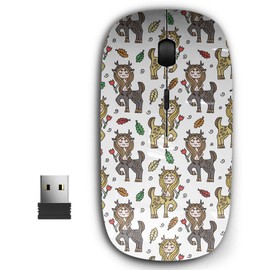 2.4G Ergonomic Portable USB Wireless Mouse for PC, Laptop, Computer, Notebook with Nano Receiver ( Cute Centaur Girl Fairy Tale )