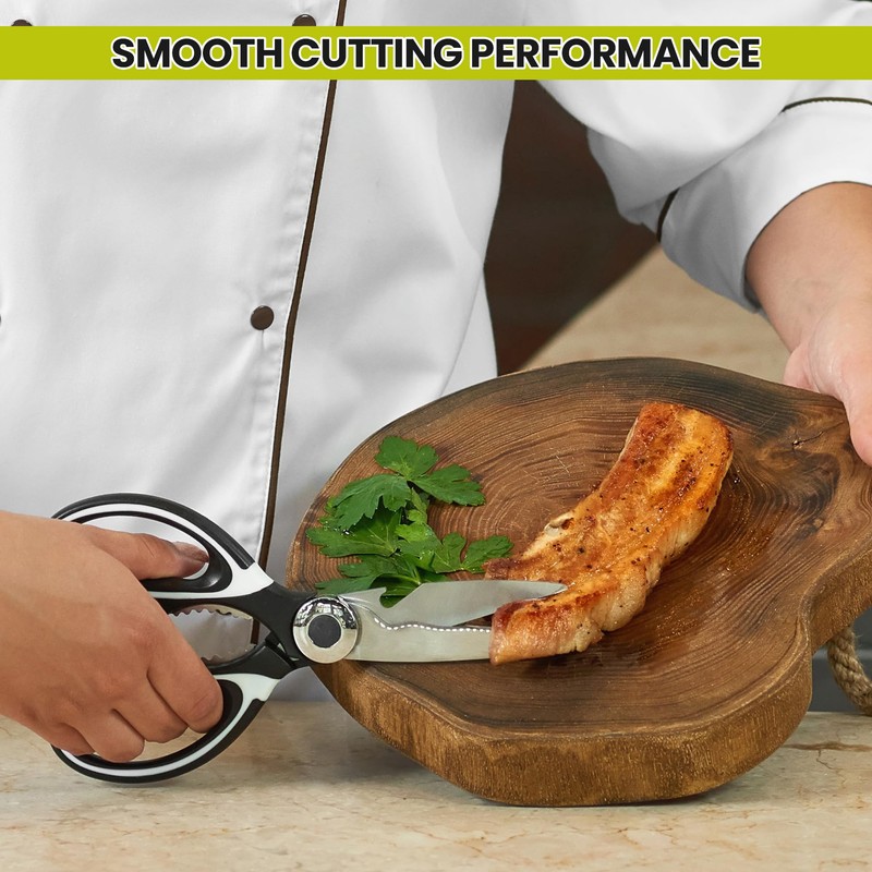 Albert Austin Multipurpose Sharp Kitchen Scissors with Protective Cover Stainless