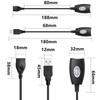 GELRHONR 2Pack USB 2.0 to RJ45 Ethernet Extender Adapter Cable,Over