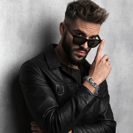 Oidea Viking Bracelet for Men: Norse Celtic Knot Snake Head Bracelet Stainless Steel Franco Cuban Link Chain Bracelet Viking Jewelry Gifts for Men and Women