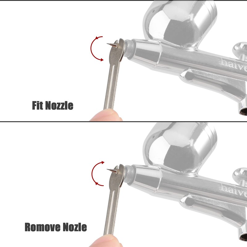 SAGUD Airbrush Kit 0.3mm Dual-Action Air Brush Gun with Extra