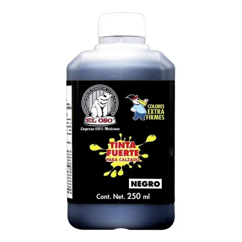 Tinta El Oso Fuerte 250ml, Negro