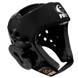 Fuji Sparring Head Guard for TKD Karate (Black, Large)