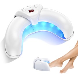 Nail-Cleaning-Light-Device or Multiple Fingernails & Toenails, Suitable for Discolored and Thickened Toenails, Safe & Effective（White）