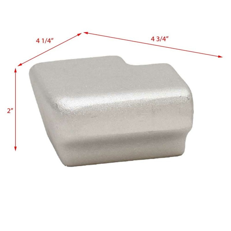 Lund Boat Transom Casting Corner Caps 2108650 | Aluminum (Set