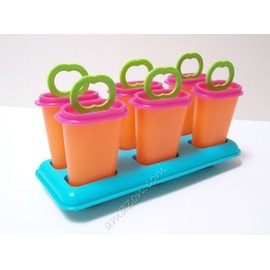 Tupperware Ice Tups Popsicle Fruit Pop Freezer Set