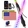 Tavaray 5FT COB Led Whip Lights with Flag, Lighted Antenna
