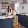 BAMBOOHOMIE Kids Kitchen Step Stool, Toddler Standing Tower Adjustable Height