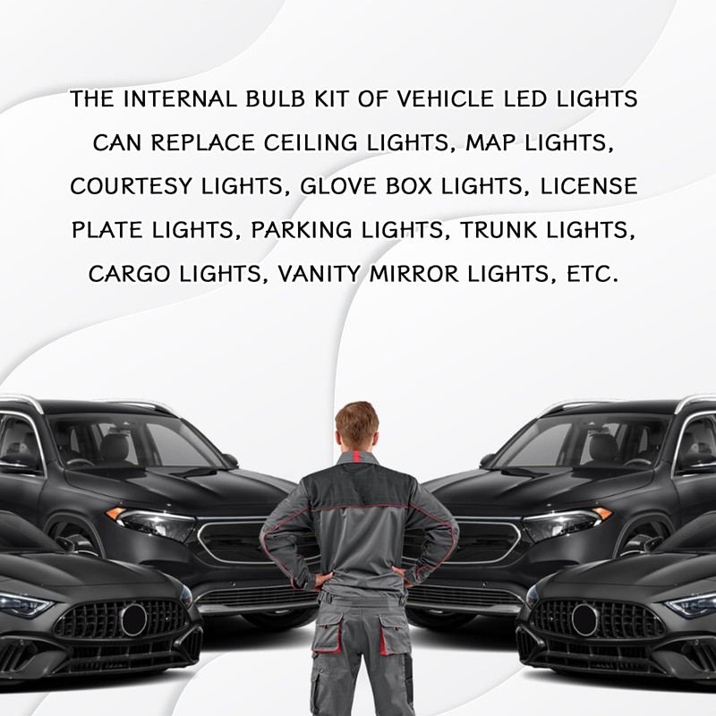 Hirificing 24PCS LED Interior Car Lights, Interior Car Lights Dome