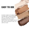 HHLTOH Powder Eyeshadow Quad, Beige Nude Taupe Brown Matte Eye