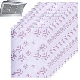 Cooker Hood Filter Paper, 10 Pack Kitchen Extractor Fan Filters with Saturation Indicator Replacement Cooker Hood Filters Universal Cut to Size Extractor Hood Filters