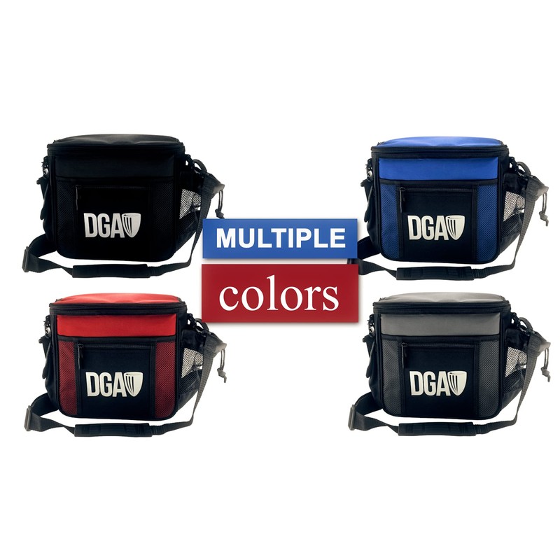 DGA Disc Golf Starter Disc Golf Bag (Red), 5 Pocket