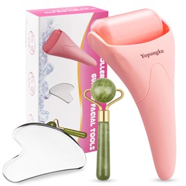 Gua Sha Facial Tools,Guasha Tool for Face,Ice Roller for Face,Face Roller & Massager Guasha Tool, Skincare Gua Sha Tools for Women and Men