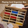 Amcortn Card Display Shelf - Wooden Playing Card Display Card
