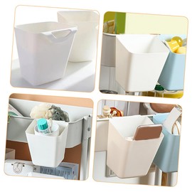 ULTECHNOVO 4Pcs Hanging Cup Holder Baskets for Rolling Cart Stylish Storage Bins for Trolley Compact Design Easy to Clean Organizer for Salon Home Office