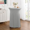 iEventStar 24 inches 24" Highboy Cocktail Round Stretch Spandex Table