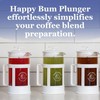 Happy Bum Coffee Plunger | 1 Liter(33.8oz) Glass French Press