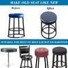 HFCNMY Stool Covers, 4Pcs Waterproof Stretch PU Round Bar Stool